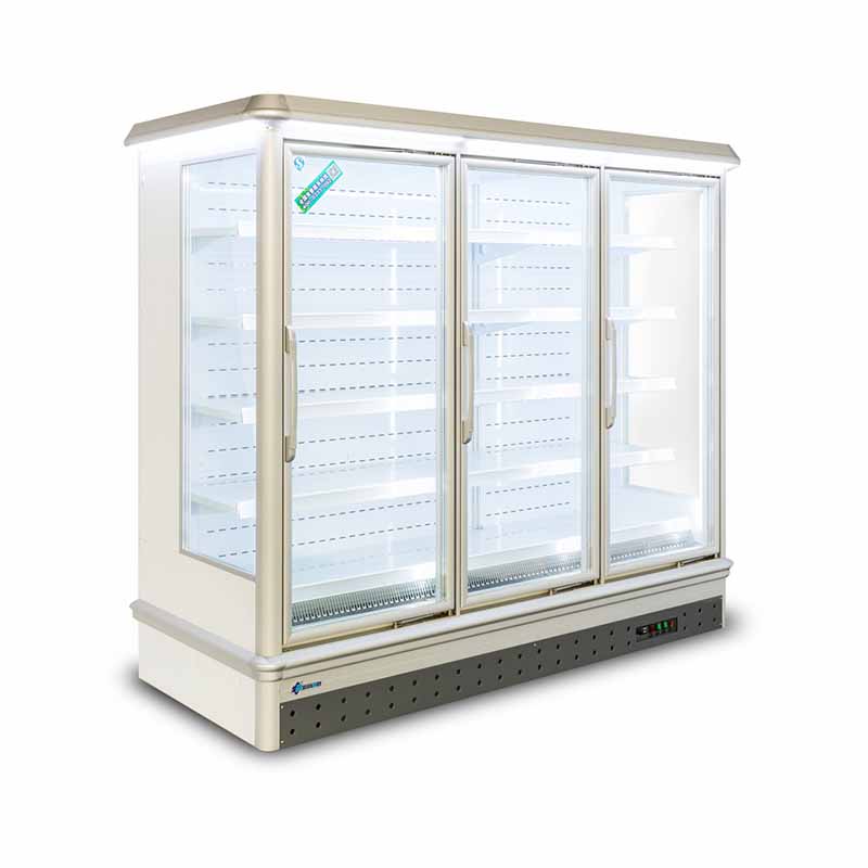 Professionally Manufactured Supermarket Upright Freezer/chiller with Three-layer Glass Door