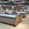 High Quality Supermarket Island Freezer for Display And Sale with Top Open Sliding Doors